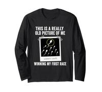 Winning My First Race Funny Adult Achievement Blague Manche Longue