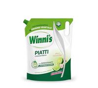 Winni's - Liquide vaisselle à main en éco, concentré, hypoallergénique, avec dégraissants naturels issus de biofermentation, citron vert et fleurs de pomme, matières premières d'origine végétale, 900