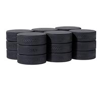 Winnwell Lot de 18 palets de Hockey sur Glace Noirs - Boîte de palets à Glace Standard de 170,1 g, Taille Officielle, Parfaits pour la Manipulation des bâtons et Les Exercices d'entraînement pour