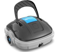 WINNY POOL CLEANER Robot Piscine sans Fil pour Piscine Hors Sol Jusqu'à 80m², Stationnement Automatique | Double Motorisation Aspirateur Robot Piscine 100 Mins d'Aspiration Puissante Robot Gris Foncé