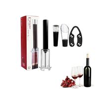 Wino The Go Ensemble ouvre-bouteille électrique avec pompe à pression d'air, tire-bouchon électrique 4 pièces, ouvre-bouteille de vin
