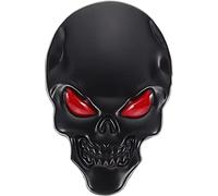 WINOMO 3d en métal Noir Tête de mort Autocollant auto Logo Emblème badge Autocollant