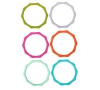 WINOMO 6 Pièces Bracelets Silicone Unisexe Résistants et Souples Accessoires de Mode pour Garçon Fille et Adultes Bandes Poignet Durables et Confortables