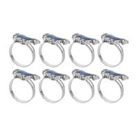 WINOMO Bagues d'Humeur Ajustables pour Garçon et Filles Lot de 8 Bijoux Changeant de Couleur de Cheval Accessoires pour Fêtes et Présents de Noël