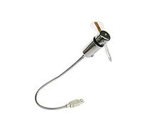 WINOMO Mini USB LED Clignotant Ventilateur Programmable Edit Word Pour PC Portable (Argent)