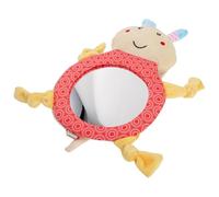 WINOMO Rétroviseur de Voiture Dos à la Route Miroir de avec Hochet en Peluche Abeille D’Éveil Sensoriel et Accessoire Installation Facile Matériau Stable