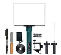 WINONS Fil Chaud Découpe Polystyrène avec Contrôleur de température, WFC0008 Découpe de Mousse à Couteau Chaud avec Temp. Max. - 400°C, Polystyrène Outil de Coupe pour Projets de Bricolage (Kit de 10)