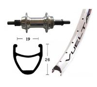 WINORA Roue arrière complète 26x1.90 VUELTA AIRLINE 1 135 MM 8/9V (559-21) 36