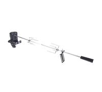 WINPANG Kit de tournebroche électrique en acier inoxydable - 4 W - 220-240 V - Pour rôtisserie professionnelle - Broche rotative à 360° - Pince à viande idéale pour poulet, poisson, steak