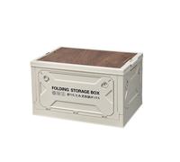 WINPEX Panier pliable avec poignées et clapets en bois - Taille S