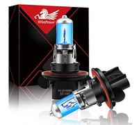 Winpower H13 / 9008 / P26.4t Phares halogènes 100W/ 90W 5000K Blanc chaud Faisceau de route/Feux de croisement Lampe 12V Auto Voiture Ampoule, 2 pièces