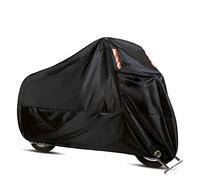 WinPower Housse Moto Couverture Imperméable Résistant au Vent Anti poussière Pluie UV Intérieur Plein air Protection avec Trous Serrure Sac Rangement Supplémentaire 265 x 105 x 125cm, 1Pc