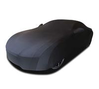 WinPower Indoor Car Cover Stretch Dustproof Protection Full Car Cover for Underground Garage, Car Show, Black