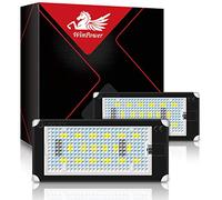 WinPower LED Éclairage plaque immatriculation CanBus Pas d'erreur 6000K blanc Feux arrière Pour 98-03 E46 2D Coupe Pre-LCI et 00-01 M3 Coupe seulement (Pas pour cabriolet), 2 pièces