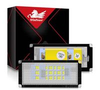 WinPower LED Éclairage plaque immatriculation super brillant CanBus Pas d'erreur 6000K Blanc Feux arrière pour E46 4D, 5D touring 1998-2005, 2 pièces