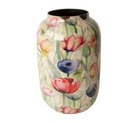 WinQ-Vase en métal Grace 39 cm avec design tulipe - Décoration élégante pour fleurs artificielles et séchées, multicolore