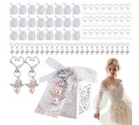 Winquet - Boîte à bonbons souvenir originale - Boîte à souvenirs avec rubans à bonbons - Boîte à bonbons - Boîte à bonbons - Boîte à bonbons - Ensemble de pendentifs - Set de boîtes à bonbons - Set de