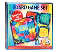 Wins Holland Jeu de société Jeu pour enfant 2 en 1 Plateau d'oie et set Ludo