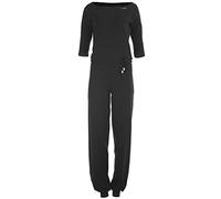 WINSHAPE Damen 3/4-arm-jumpsuit Wjs2, Fitness Freizeit Sport Yoga Pilates Combinaison Femmes, Noir, XS