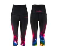 WINSHAPE Damen Functional Power Shape 3/4-tights Leggings Anti-rutsch High Waist Hwl202, Cosmic, Slim Style Fitness Freizeit Sport Yoga Workout - Moderne - Femme