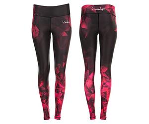Winshape Damen Functional Power Shape Tights AEL102 mit Anti-Rutsch-Effekt, Slim Style, Fitness Freizeit Sport Yoga Workout Legging Femme, Rubis, XS