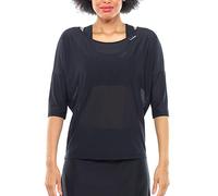 WINSHAPE Dt107 Haut de Danse Fonctionnel et léger à Manches ¾ pour Femme T-Shirt, Noir