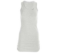 Winshape Femme Fitness Loisirs wtr15 avec drapé latéral Slim Style Longtop, Grey Melange, L
