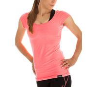 WINSHAPE Fitness Freizeit Yoga Pilates Tee-Shirt Femme, Corail Fluo, L