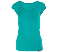 WINSHAPE Fitness Freizeit Yoga Pilates Tee-Shirt Femme, Ocean/Grün, XL