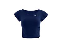 WINSHAPE Functional Light and Soft Cropped Kurzarmshirt Aet137ls T-Shirt, Bleu foncé, XXL Femmes