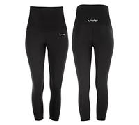 WINSHAPE Functional Power Shape 7/8-Tights „High Waist“ HWL302, Schwarz, Slim Style Leggings, Noir, L Femme