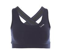 Winshape Soutien-Gorge de Sport wvr4 avec Drop Back Design Ouvert, PC Tout Fit Style Fitness Loisirs Sport XS Bleu Nuit