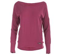 WINSHAPE T- Shirt à Manches Longues pour Loisirs, Sport, Danse, Fitness Femme, Berry Love, XL
