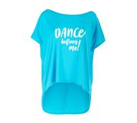 WINSHAPE Damen Ultra Leichtes Modal-Shirt Mct017 Defines Dance Style, Fitness Freizeit Sport Yoga Workout Femme, Bleu Ciel, S