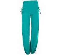 WINSHAPE Trainingshose Fitness Freizeit Sport Yoga Pilates Bas Femme, Ocean/Grün, L