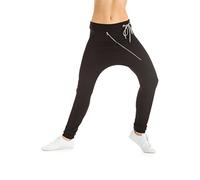Winshape WH4 Pantalon à Fermeture à glissière pour Dame ou Unisexe pour Loisirs et Danse S Noir - Noir