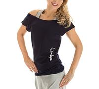 Winshape WTR12 T-Shirt de Danse pour Femme - pour Loisirs, Fitness, Workout S Bleu Nuit