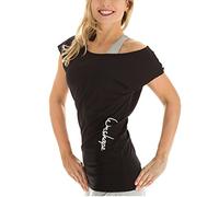 Winshape WTR12 T-Shirt de Danse pour Femme - pour Loisirs, Fitness, Workout S Noir