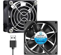 WINSINN Lot de 2 ventilateurs USB CC 60 mm 5 V 6025 à roulement à roulement sans balais 60 mm x 25 mm 2 broches