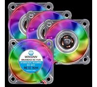 WINSINN Lot de 4 ventilateurs à LED 40 mm 24 V sans balais 4010 40 x 10 mm