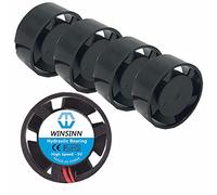 WINSINN Sourcingmap Lot de 5 ventilateurs ronds 5 V Roulement hydraulique sans balais 2510 25,5 x 10 mm pour mini tuyaux de refroidissement/ordinateur portable