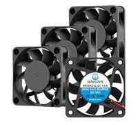 WINSINN Ventilateur CC 60 mm 24 V 6015 à double roulement à billes de refroidissement sans balais 60 x 15 mm 2 broches (lot de 4)