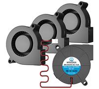 WINSINN Ventilateur de soufflage 5015 de 50 mm - 24 V - Pour imprimante 3D - 24 V - Roulement hydraulique - Câble de refroidissement sans balais - 50 mm x 15 mm - 2 broches (lot de 4)