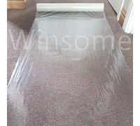 Winsome Rouleau de film protecteur transparent pour sol moquettes tapis auto-adhésif et anti-poussière Protection temporaire résistante à l’eau, Others