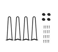 WINSOON 4pcs 51cm DIY Pieds de Table en Métal, Hairpin Legs, Diamètre 12 mm Pieds de Meuble pour Table Basse, Table de Salle à Manger, Cabinet, Wardrobe