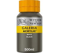 Winsor & Newton Peinture acrylique Galeria 500 ml Noir de Mars Série 1