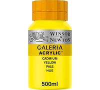 Peinture Acrylique en pot jaune de cadmium pâle 500ml - Winsor & Newton