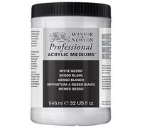 Winsor & Newton, Apprêt pour Peinture Acrylique, 3054920 Gesso Blanc, Pot de 946ml