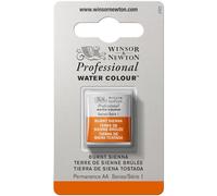 Winsor & Newton Aquarelle Professionnel - Peinture Aquarelle, Haute Luminosité, Résistante à la Lumière, Qualité Archive, Demi Godet, Couleur Terre de Sienne Brûlée