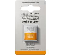 Winsor & Newton Aquarelle Professionnel - Peinture Aquarelle, Haute Luminosité, Résistante à la Lumière, Qualité Archive, Demi Godet, Couleur Ocre d'Or